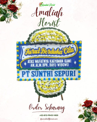 Papan Bunga Duka di Cilamajang